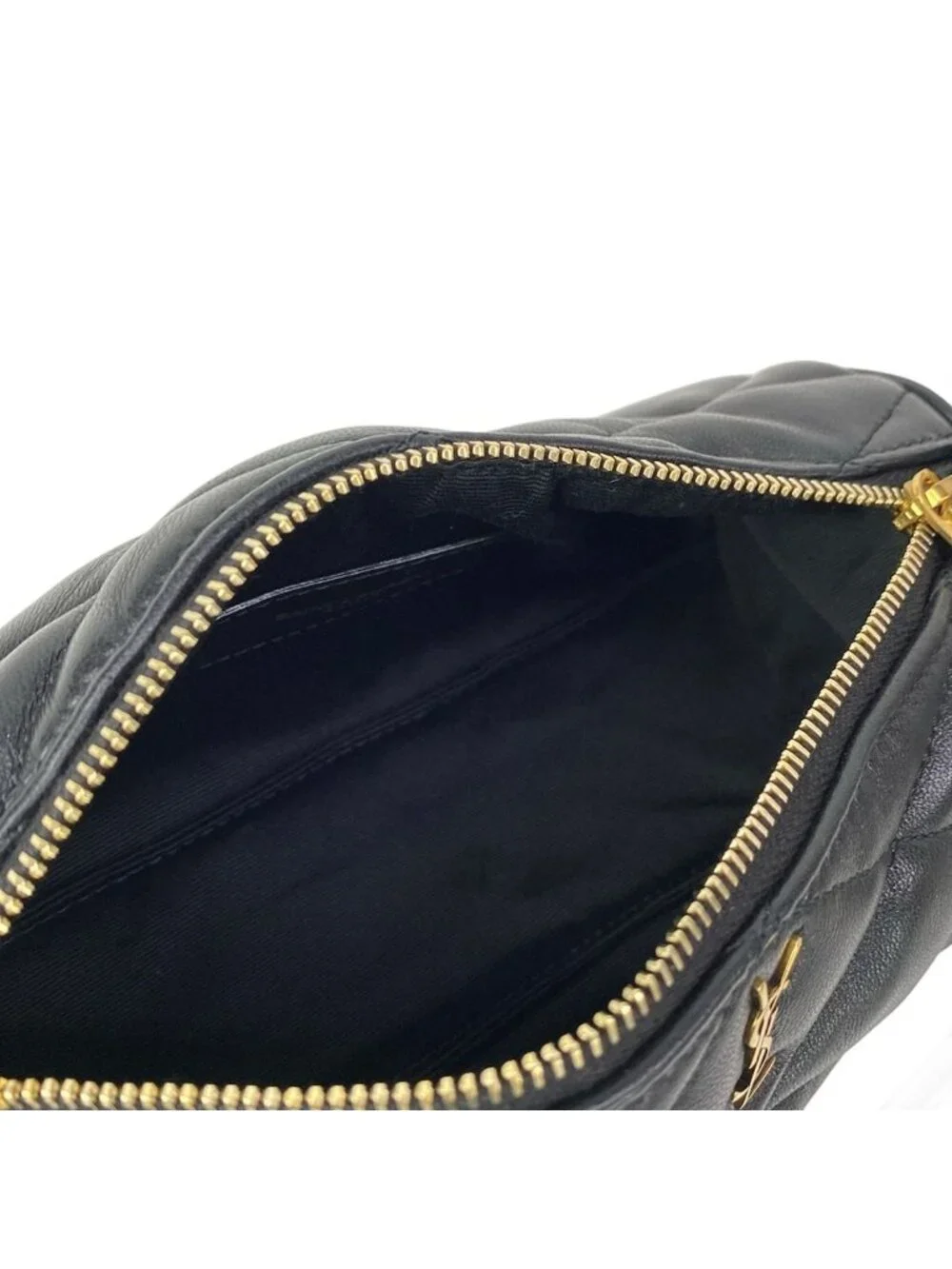 Saint Laurent Paris Shoulder Bag Sade Mini Tube Black Quilted Chain Leather